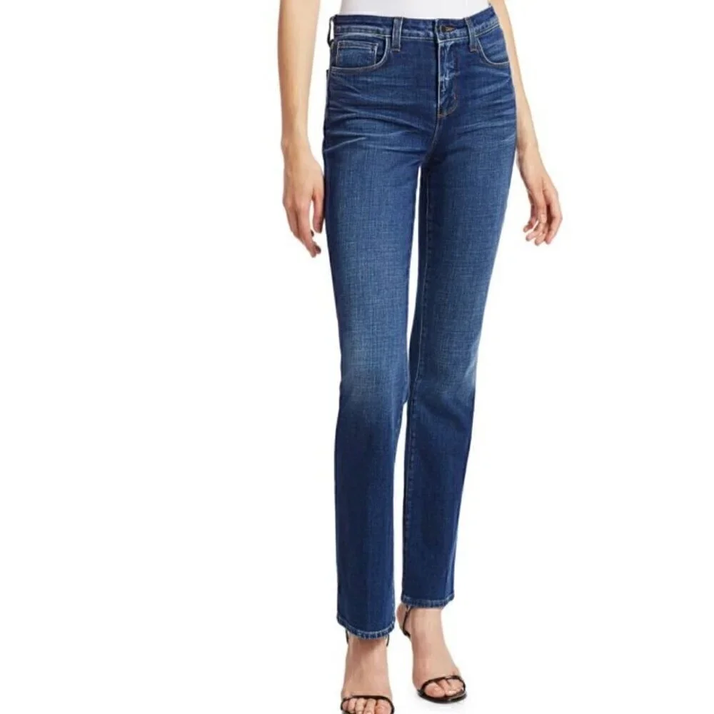 NEW L'AGENCE Oriana High Rise Straight Jean in Nova - Size 25